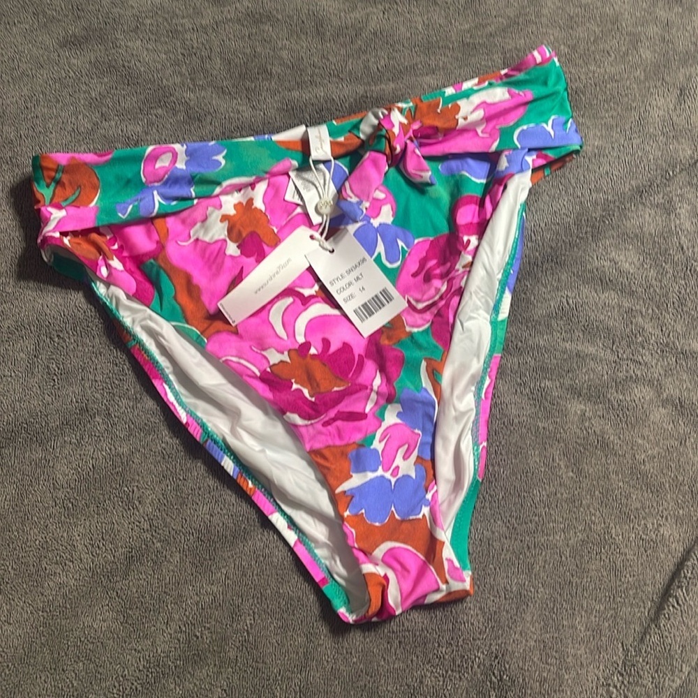 NWT colorful Sunshine 79 swim bottoms 14